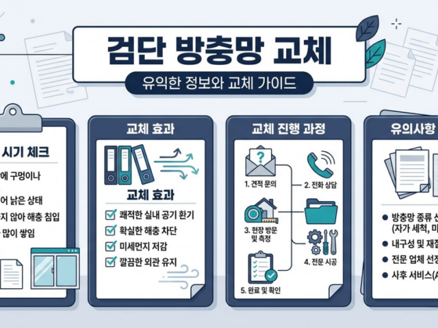 검단 방충망 교체 전 확인해야 할 점검 기준