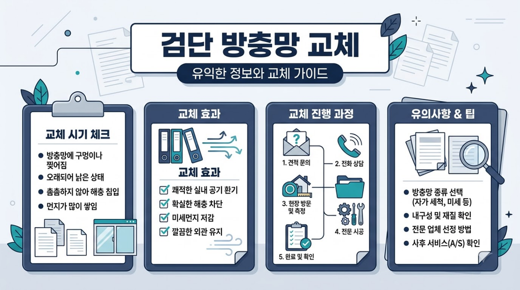 검단 방충망 교체
