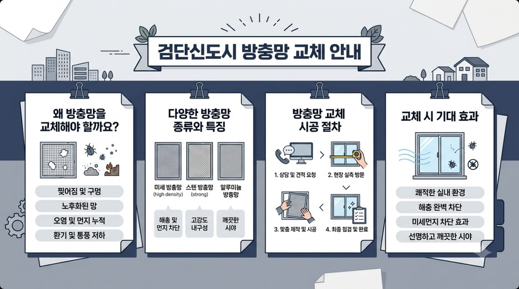 검단신도시 방충망 교체