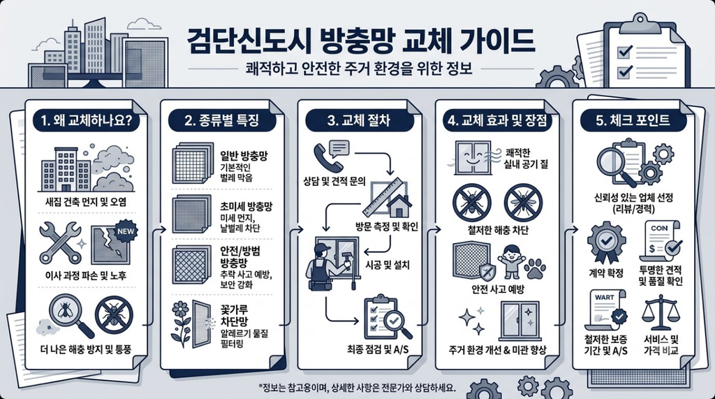 검단신도시 방충망 교체