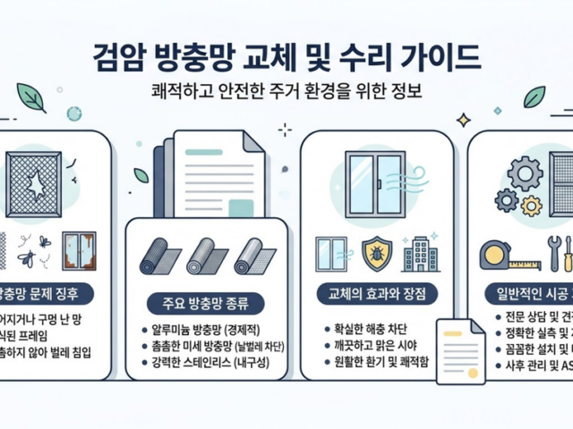 검암 방충망 수리 전 확인해야 할 점검 기준과 순서