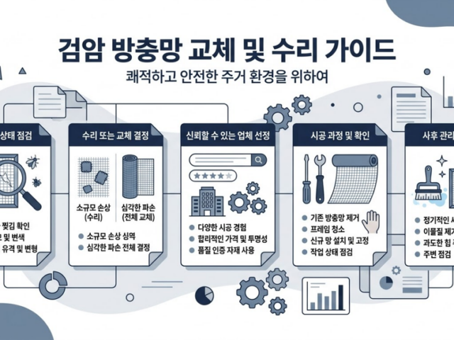 검암 방충망 수리, 교체 전에 확인할 점검 기준
