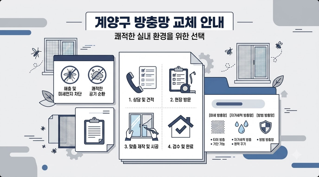 계양구 방충망 교체