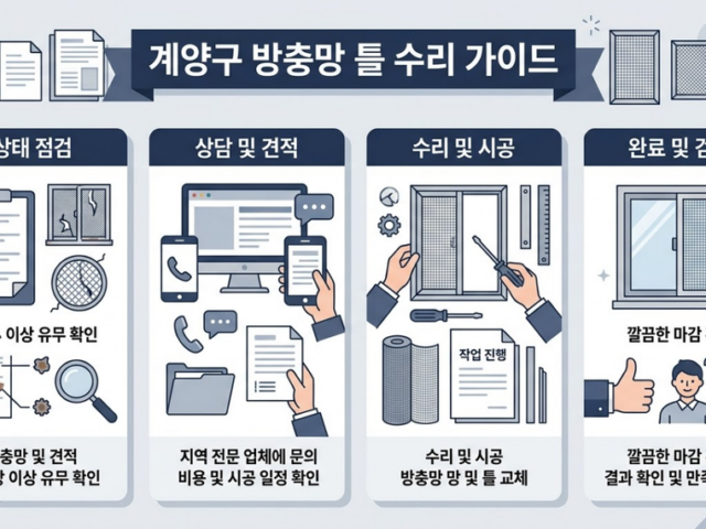 계양구 방충망 틀 수리, 교체 전 확인해야 할 기준