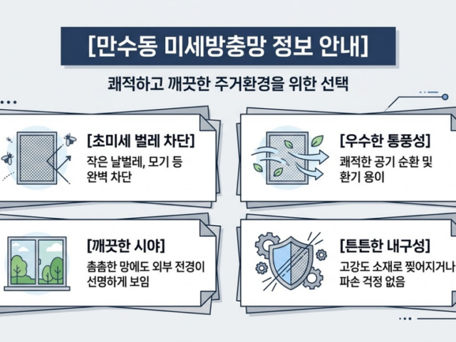 만수동 미세방충망 선택 전 확인해야 할 기준과 점검 방법