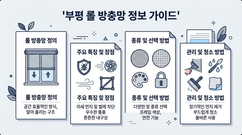 부평 롤방충망
