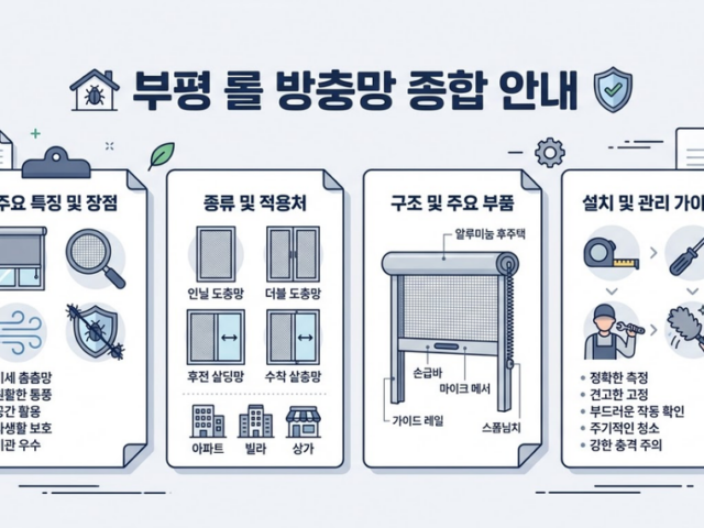부평 롤방충망 설치 전 확인해야 할 구조와 점검 기준