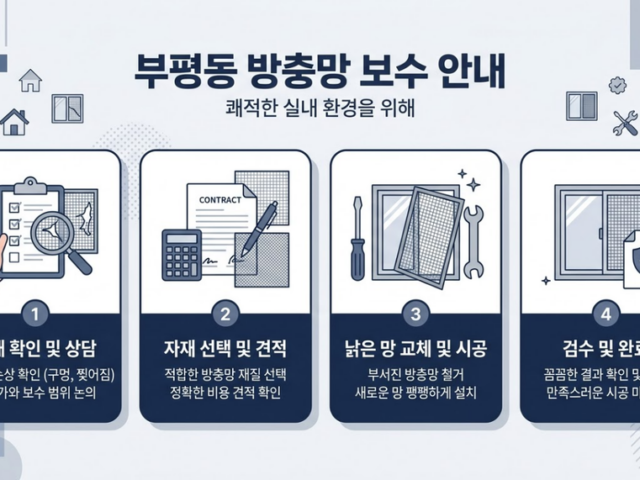 부평동 방충망 수리, 교체 전 확인해야 할 점검 기준