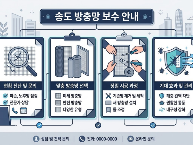 송도 방충망 수리, 교체 전에 확인할 핵심 기준