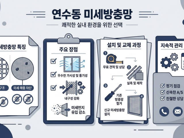 연수동 미세방충망 선택 전 확인해야 할 점검 기준