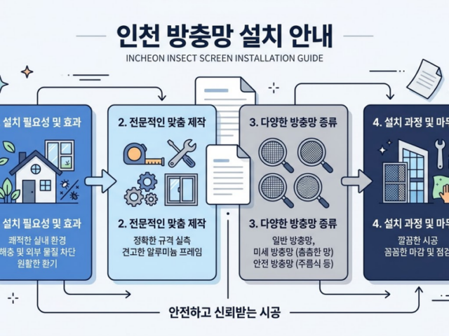 인천 방충망 설치 전 꼭 확인해야 할 선택 기준과 절차