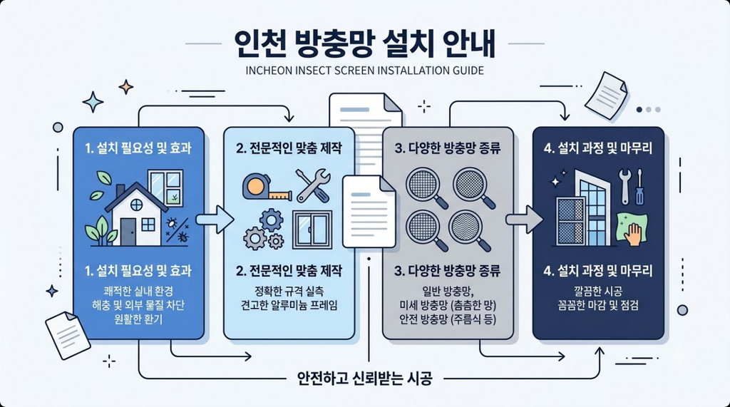 인천 방충망 설치
