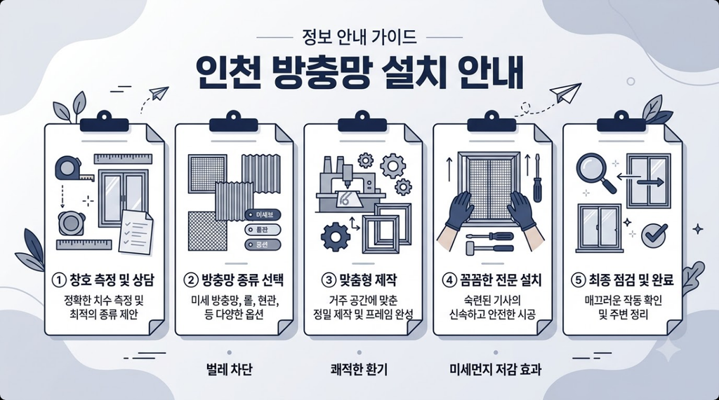 인천 방충망 시공