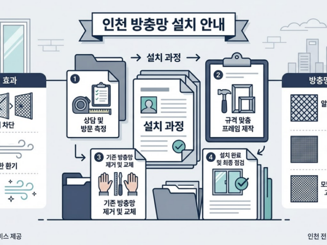 인천 방충망 시공 전 꼭 확인해야 할 기준과 절차