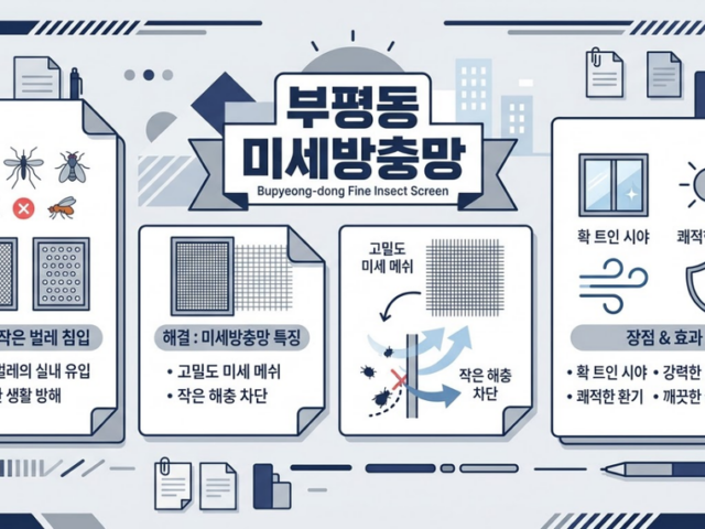 부평동 미세방충망 선택 전 확인해야 할 교체 기준