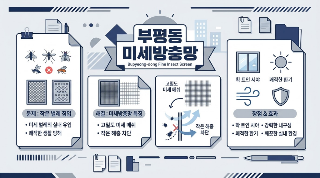 부평동 미세방충망