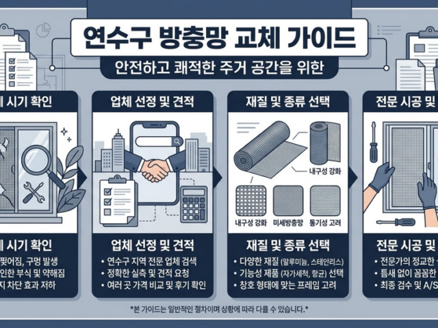연수구 방충망 교체 전 확인해야 할 기준과 점검 순서