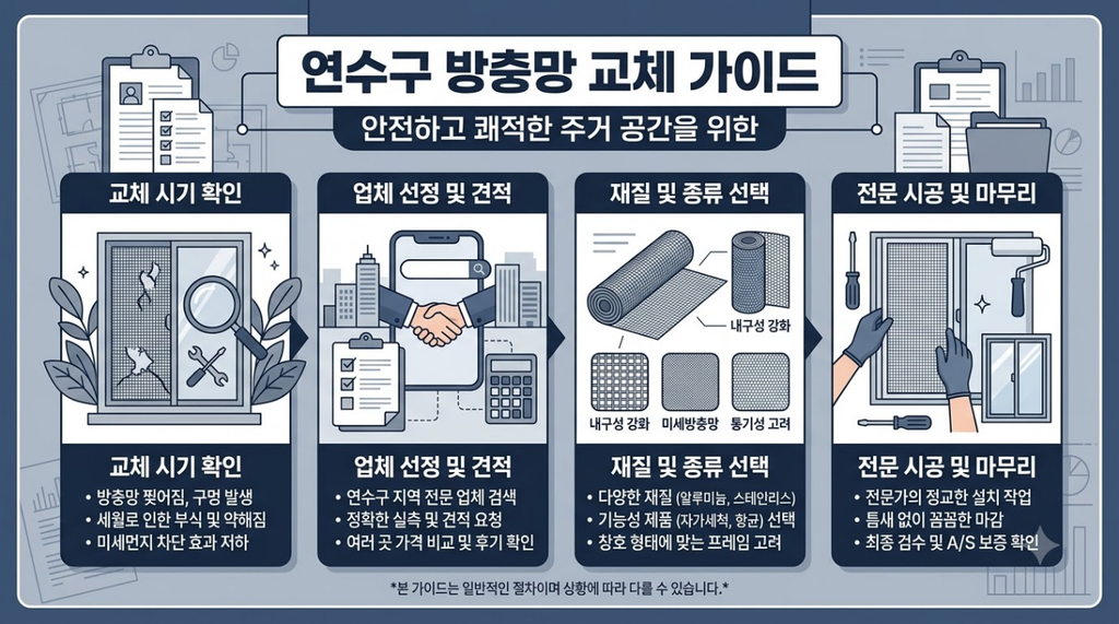 연수구 방충망 교체